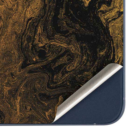 Gold and Black Marble Galaxy A35 5G Skin